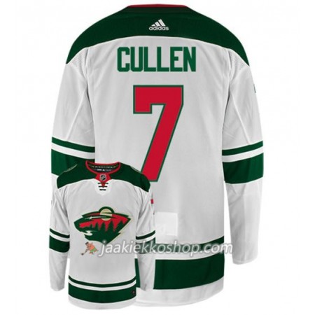 Miehille NHL Minnesota Wild Pelipaita MATT CULLEN 7 Adidas Valkoinen Authentic